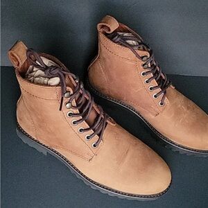 Men's Brown Lace-Up Boots